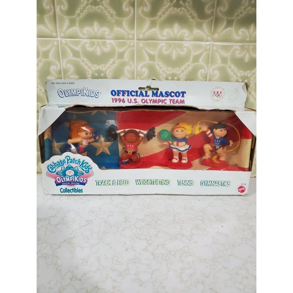 Cabbage Patch Kids 1995 OlympiKids Special Edition Toys Figures New Damaged Box